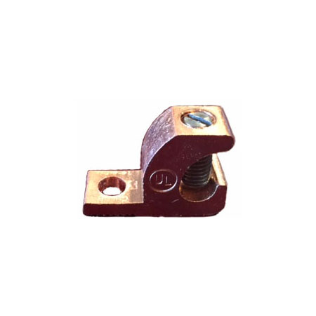 Lay In Copper Bonding Lug, Copper Lay In Lugs, DB, Stainless Steel Screw
